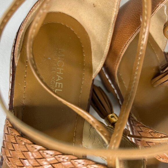 Michael Kors Monterey Leather Lace Up Sandals Size 7 - Picture 8 of 8
